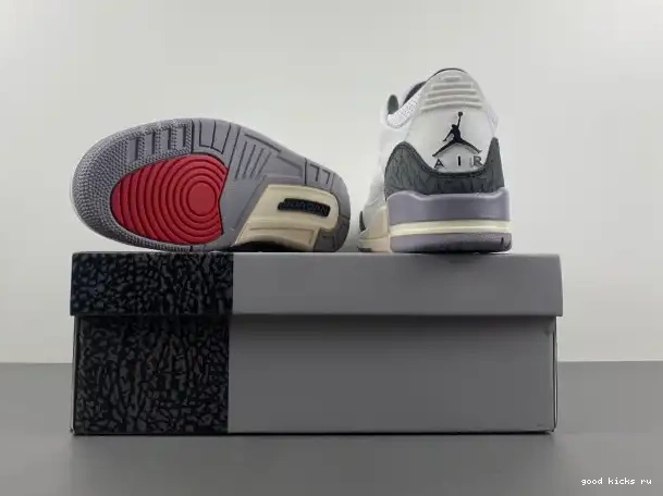 Grey Jordan Air Cement 3 CT8532-106 0325